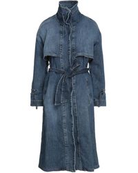 Manteau en jean Jean Dondup en coloris Bleu Femme Vêtements Vestes Vestes en jean et en denim 