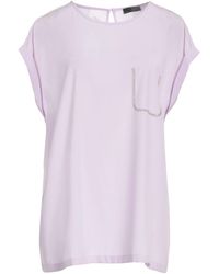 Peserico - Top Silk, Elastane - Lyst