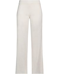 Alpha Studio - Ivory Pants Linen, Cotton - Lyst