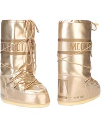 Moon Boot Glance Metallic Shell And Rubber Snow Boots