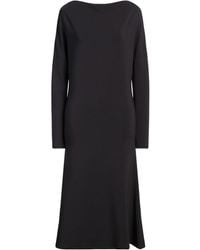 Sportmax - Charcoal Midi Dress Modal, Elastane, Polyamide - Lyst