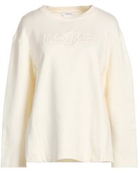 Max Mara - Cream Sweatshirt Silk, Cotton, Elastane - Lyst