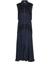 Ganni Vestido largo - Azul