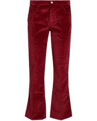 RE_HASH - Burgundy Pants Cotton, Lyocell, Elastane - Lyst