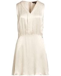 ARMANI EXCHANGE - Ivory Mini Dress Viscose - Lyst