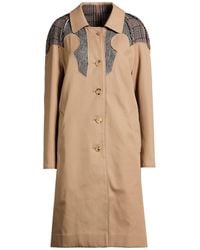 Maison Margiela - Sand Overcoat & Trench Coat Polyester, Cotton - Lyst