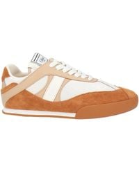 Chloé - Tan Sneakers Leather, Textile Fibers - Lyst
