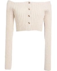 Nanushka - Cardigan Merino Wool, Polyamide, Elastane - Lyst