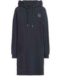 ARMANI EXCHANGE - Hooded French Terry Mini Dress - Lyst