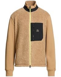 Woolrich - Camel Sweatshirt Cotton, Polyester, Virgin Wool, Polyamide - Lyst