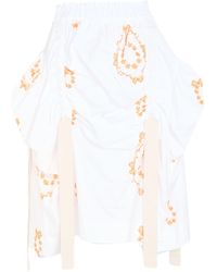 Simone Rocha - Midi Skirt Cotton, Viscose - Lyst