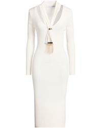 SIMONA CORSELLINI - Midi Dress Viscose, Polyester - Lyst