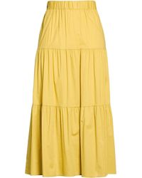 Alpha Studio - Midi Skirt Cotton, Elastane - Lyst