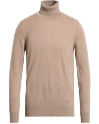 Emporio Armani - Khaki Turtleneck Cashmere - Lyst