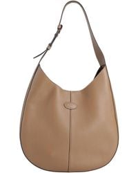 Tod's - Taupe Shoulder Bag Leather - Lyst