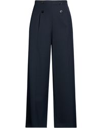 Sandro - Midnight Pants Polyester, Virgin Wool - Lyst