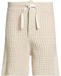 Jil Sander - Cream Shorts & Bermuda Shorts Cotton, Wool - Lyst