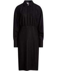 Genny - Midi Dress Virgin Wool, Viscose, Elastane, Metallic Polyester - Lyst