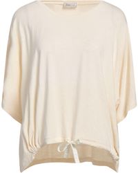 Herno - Globe Cream T-Shirt Viscose, Elastane, Polyamide - Lyst