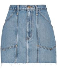 RE/DONE - Denim Skirt Cotton - Lyst