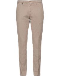 Barbati - Taupe Pants Cotton, Elastane - Lyst