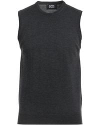 Alpha Studio - Charcoal Sweater Merino Wool - Lyst
