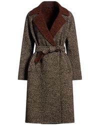 Hevò - Coat Alpaca Wool, Virgin Wool, Polyamide - Lyst