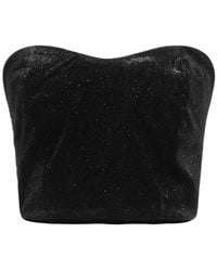 Giulia N Couture - Top Cotton, Elastane - Lyst