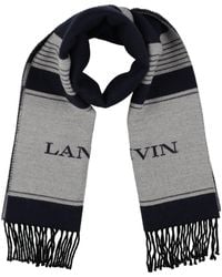 Lanvin - Scarf Virgin Wool - Lyst