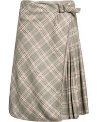 Really Wild Clothing - Lilac Midi Skirt Wool - Lyst