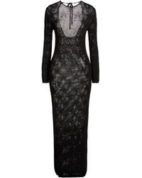 Akep - Maxi Dress Viscose, Polyamide - Lyst