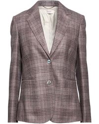 Agnona - Plum Blazer Wool, Silk - Lyst