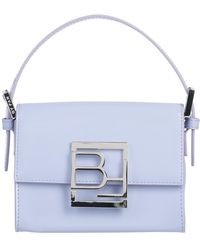 BY FAR - Glossed Leather Flap Handbag - Lyst
