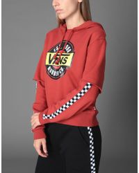 Vans red hoodie womens Clearance