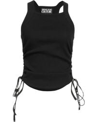 Versace Jeans Couture - Top Cotton, Elastane - Lyst