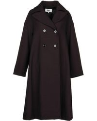 MM6 by Maison Martin Margiela Coat - Black