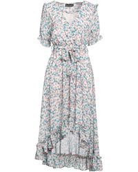 VANESSA SCOTT - Azure Mini Dress Polyester - Lyst