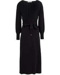 D.exterior - Midi Dress Wool, Polyester - Lyst