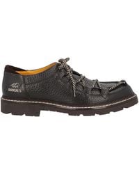 Doucal's - Dark Lace-Up Shoes Leather - Lyst