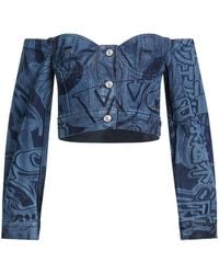 Gcds - Denim Outerwear Cotton - Lyst