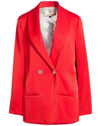 5 PROGRESS - Blazer Viscose, Polyester - Lyst