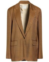 forte_forte - Camel Blazer Viscose, Wool - Lyst