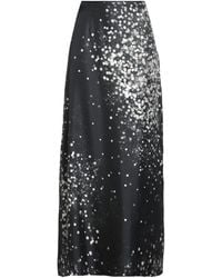 Alysi - Chocolat Maxi Skirt Silk - Lyst