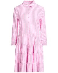 120% Lino - Mini Dress Linen - Lyst