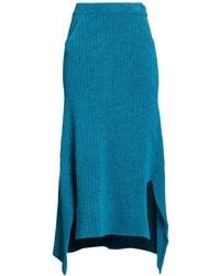 Erika Cavallini Semi Couture - Midi Skirt Polyamide, Virgin Wool, Alpaca Wool, Elastane - Lyst