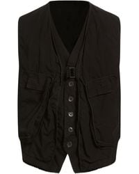 Masnada - Vest Cotton, Elastane - Lyst