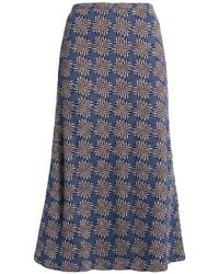 Siyu - Slate Midi Skirt Merino Wool - Lyst