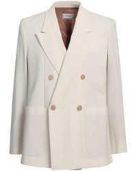 Laneus - Cream Blazer Polyester, Virgin Wool, Elastane - Lyst