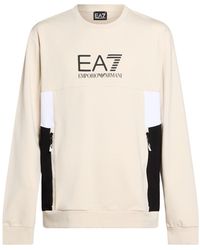 EA7 - Sweatshirt Cotton, Polyester, Elastane - Lyst