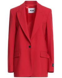 MSGM - Blazer Virgin Wool, Elastane - Lyst